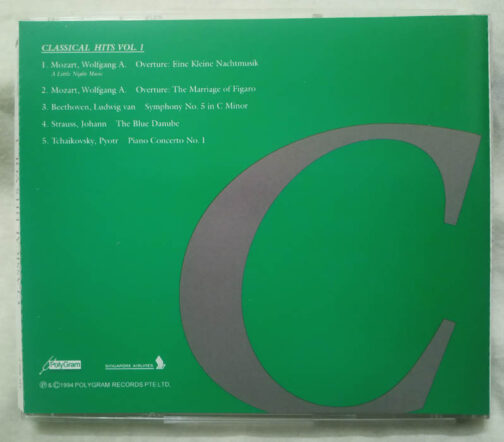 Classical Hits Vol 1 Audio cd