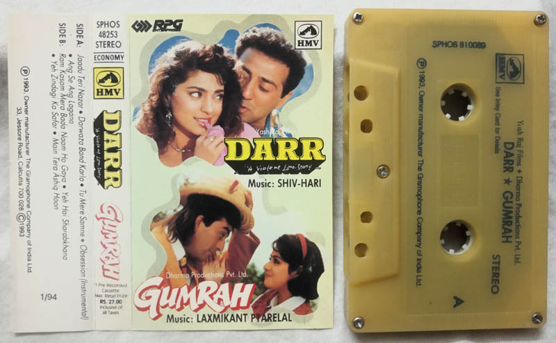 Darr - Gumrah Hindi Film Song Audio Cassette