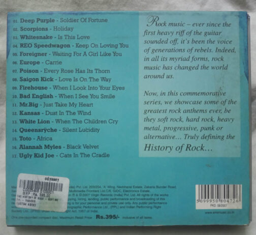 History of Rock Soft Roack Audio cd