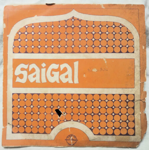 K.L.Saigal From The Film Bhakta Surdas Hindi EP Vinyl Record