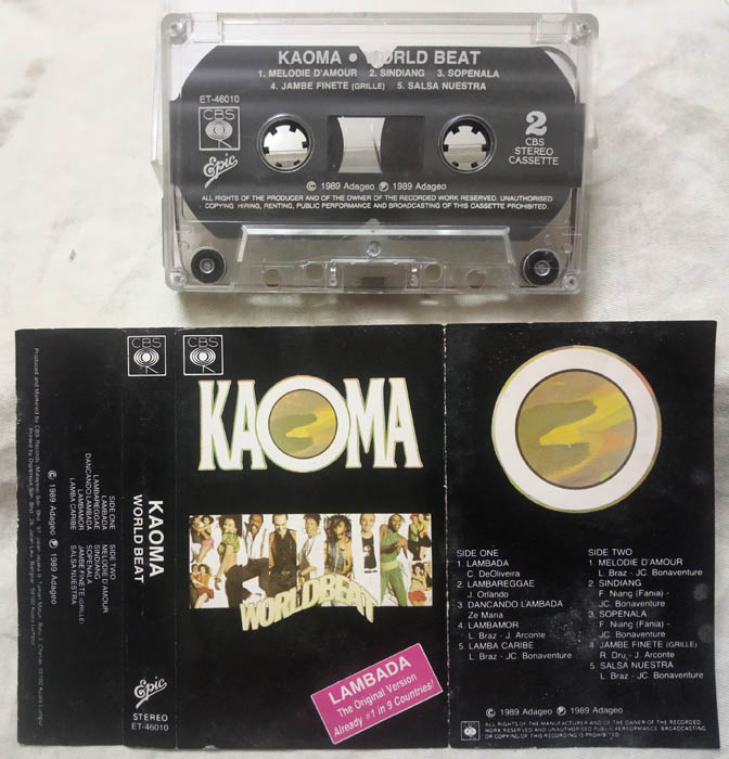Kaoma World Beat Album Audio cassette