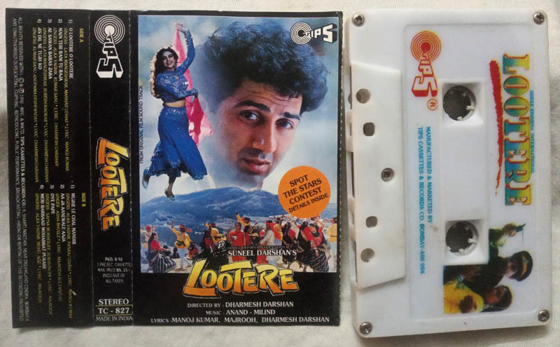 Lootere Hindi Film Audio Cassette By Anand Milind