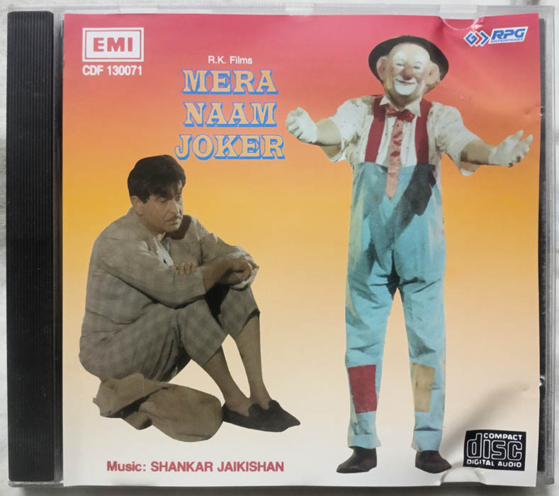 Mera Naam Joker Hindi Audio CD By Shankar Jaikishan