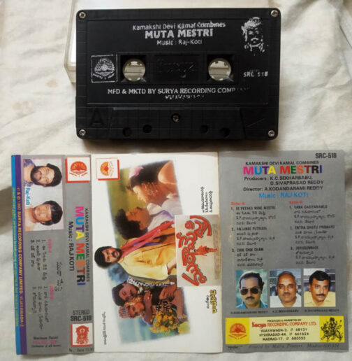 Muta Mestri Telugu audio cassette By Raj Koti