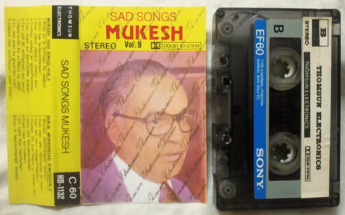 Sad Songs Mukesh vol 9 Hindi Film song Audio cassette