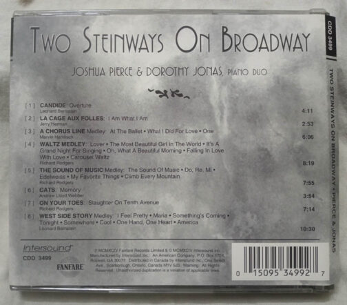 Two Steinwayd on Broadway Audio cd