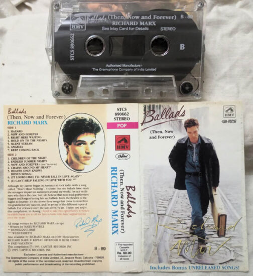 Ballads Then Now and Forever Richard Marx Audio Cassette