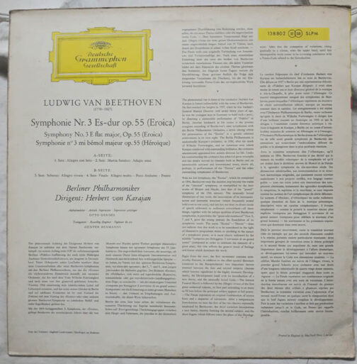 Beethoven Eroica LP Vinyl Record
