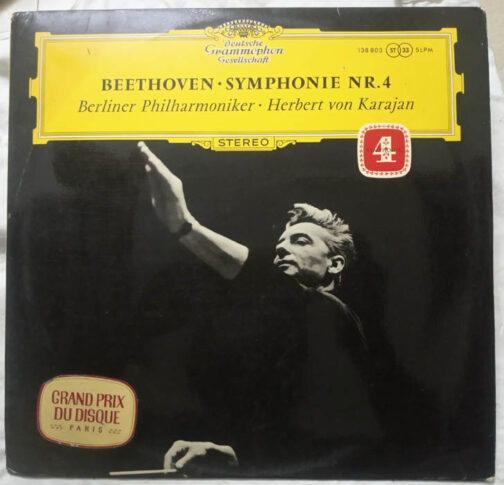 Beethoven Symphonie NR 4 LP Vinyl Record
