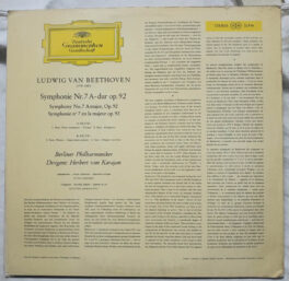 Beethoven Symphony NR 7 LP Vinyl Record