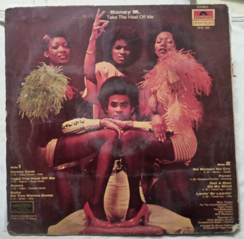 Boney M Take The Heat Off me LP Vinyl Record