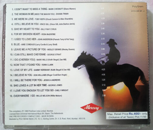 Cowboy love 18 country ballads Audio cd