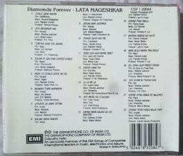 Diamond Forever Lata Mangeshkar Hindi Film Songs Audio cd