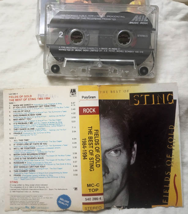 Fields of Gold The Best of sting 1984 - 1994 Audio Cassette