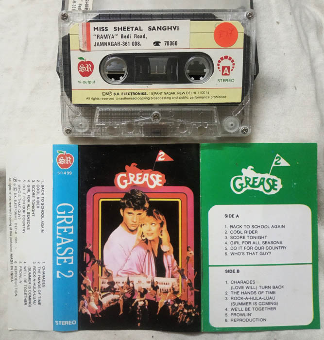 Grease 2 Album Audio Cassette