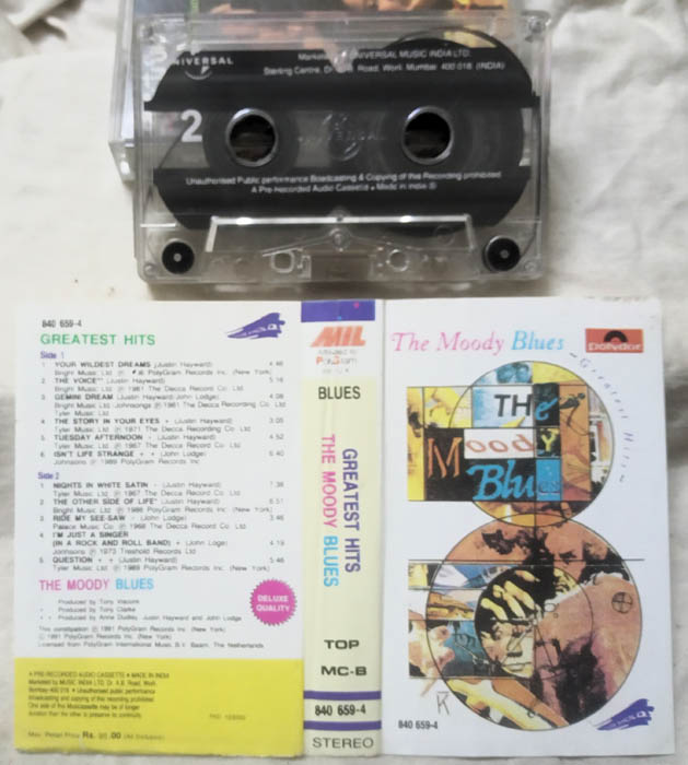 Greatest Hits The Mody Blues Audio Cassette