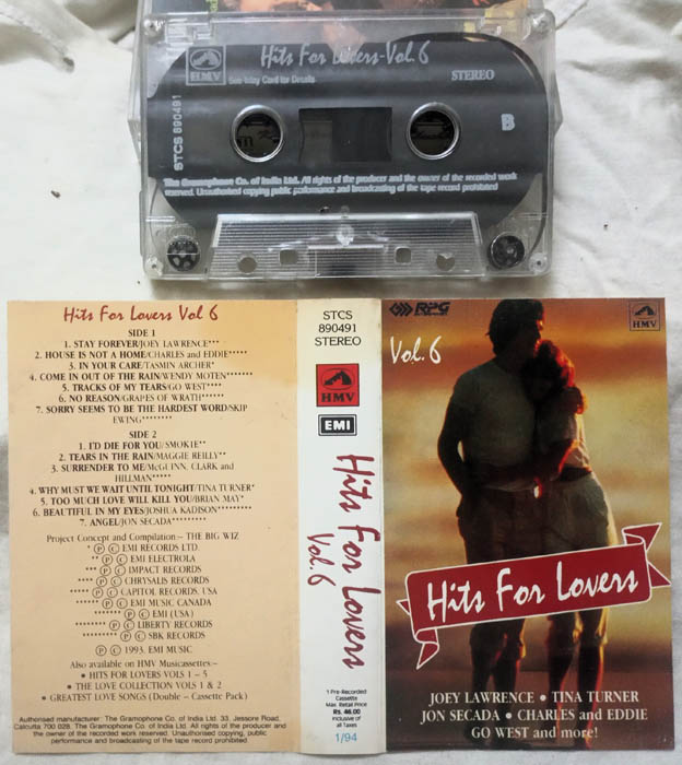 Hits for lovers vol 6 Audio Cassette