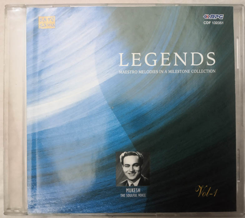 Legends Maestro Melodies in a milestone collection Mukesh The Soulful Voice Vol 1 to 5 Hindi Film Song Audio cd