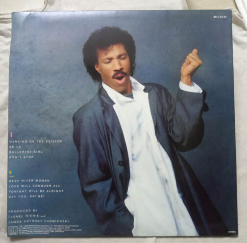 Lionel Richie Dancing in the ceiling LP Vinyl Record