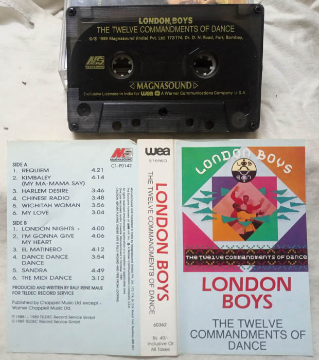 London Boys The Twelve commondment of Dance Audio Cassette