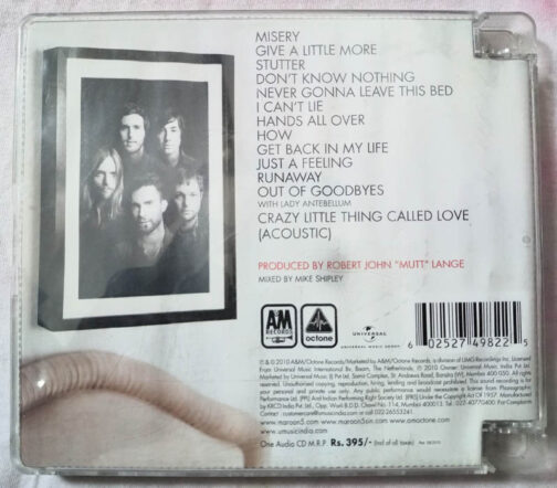 Maroon 5 Hands all over Album Audio cd