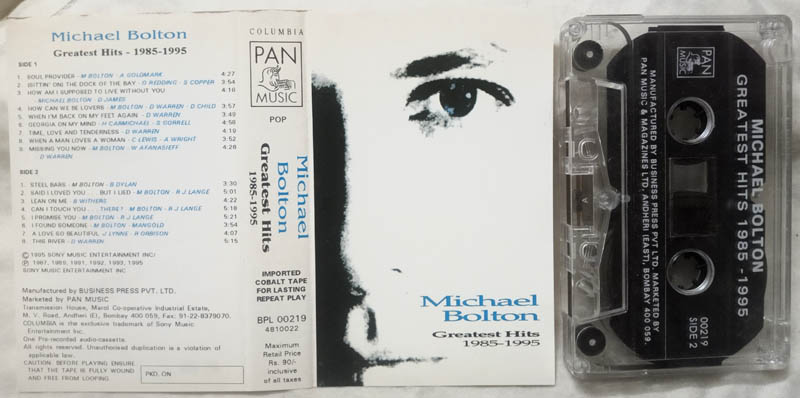 Micheal Bolton Greatest Hits 1985 - 1995 Audio Cassette