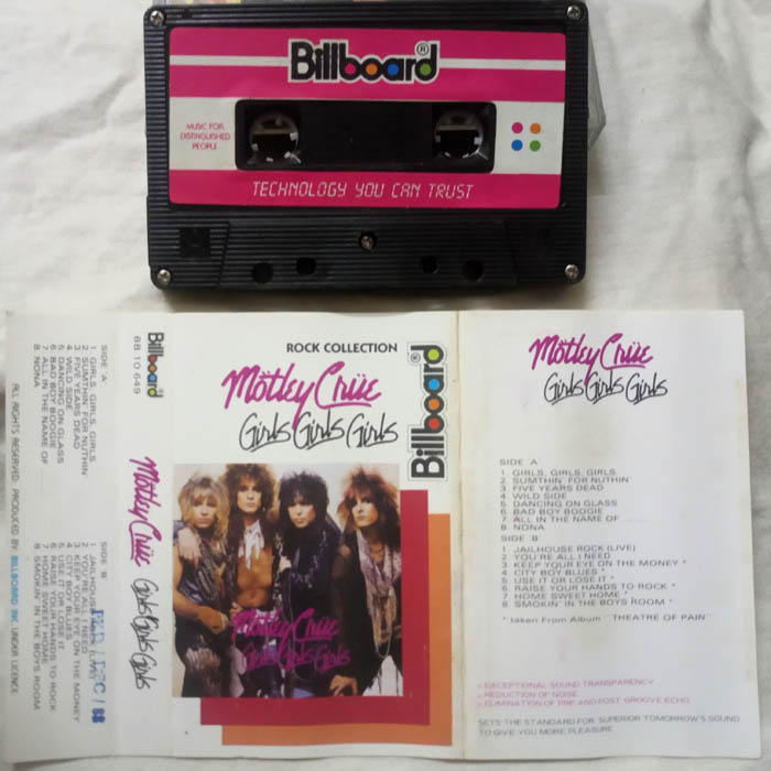 Motley Crue Girls Girls Girls Album Audio Cassette