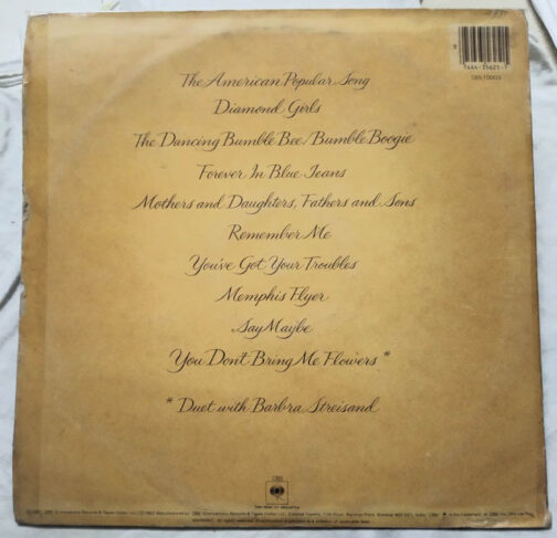 Neil Diamond You Don't bring me flowers LP Vinyl Record