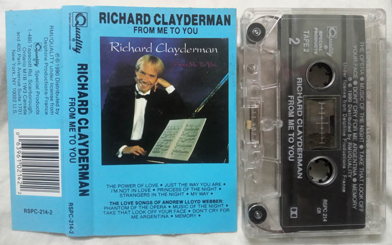 Richard Clayderman From Me to You Richard Clayderman Audio Cassette