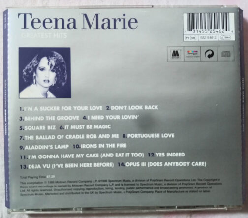 Teena Marie Greatest Hits Audio cd