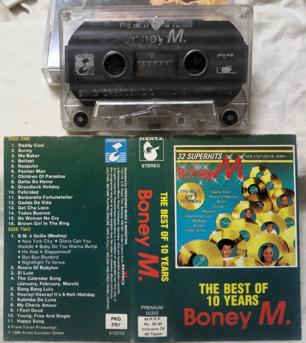 The Best of 10 years Boney M Audio Cassette