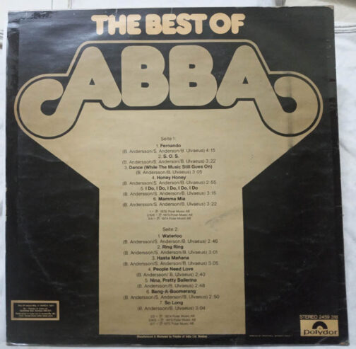 The Best of Abba LP Vinyl Record
