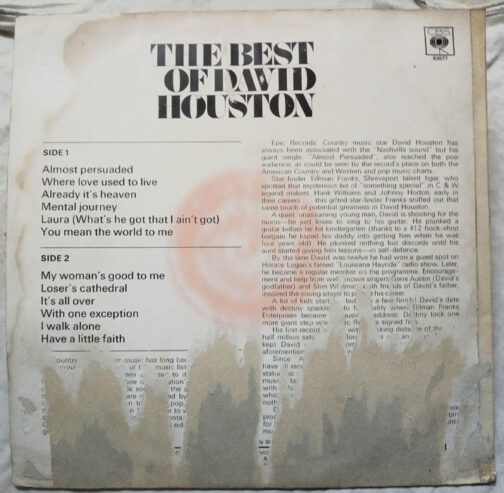 The Best of david Houston LP Vinyl Record