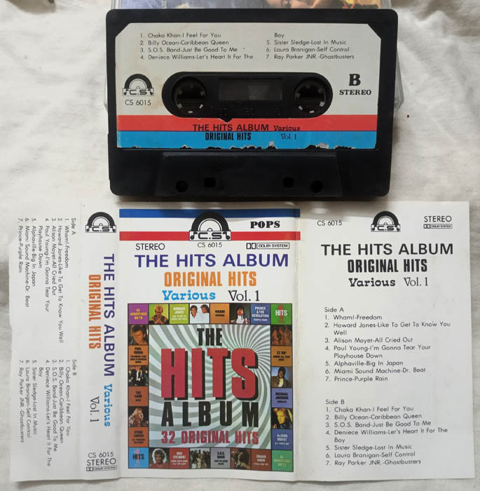 The Hits album Orginals Hits Various Vol 1 Album Audio Cassette