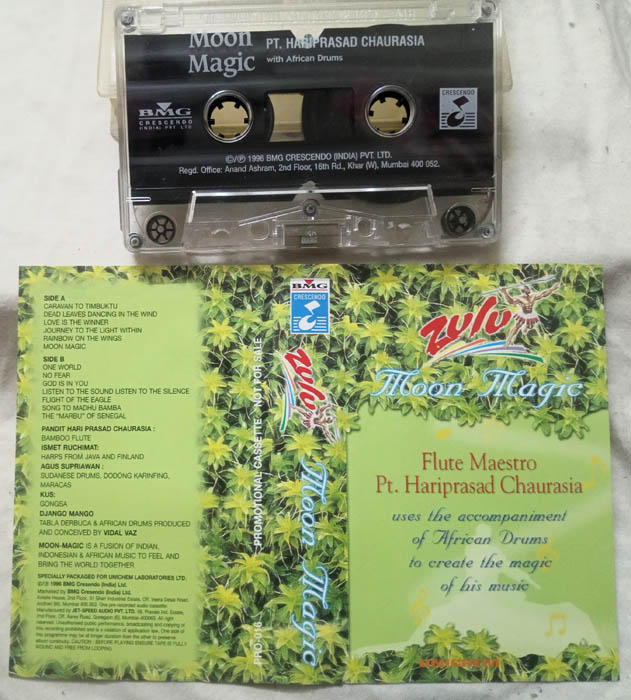 Zulu Moon Magic Flute Maestro Pt. Hariprasad Chaurasia Audio Cassette