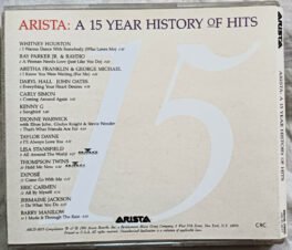 Arista A 15 Year History of Hits Audio cd