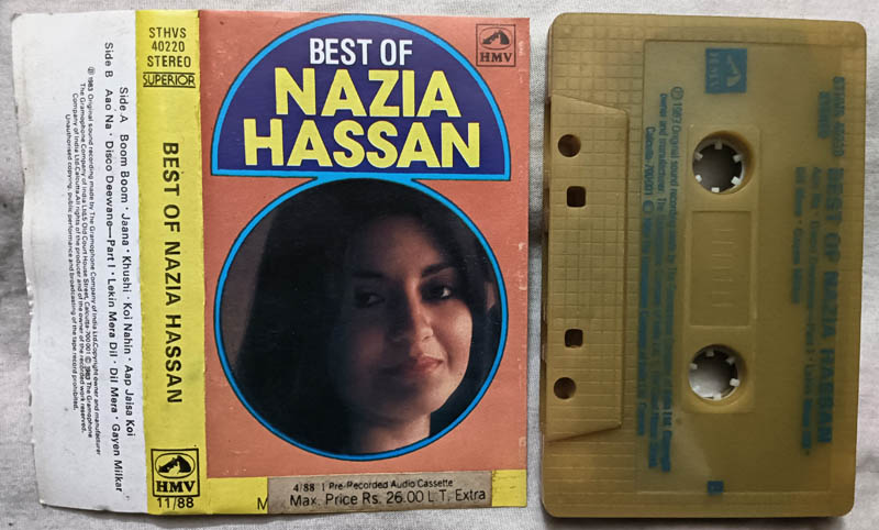 Best of Nazia Hassan Hindi Film Songs Audio Cassette