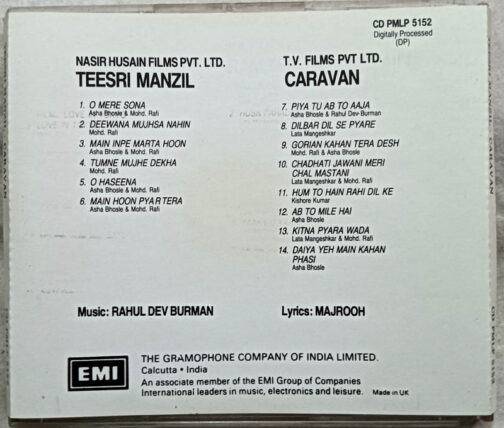 Caravan - Teesri Manzil Hindi Film Songs Audio CD By Rahul Dev Burman
