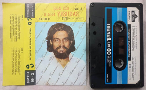 Hindi Film Hits of Yesudas Vol 3 Hindi Films Audio Cassette