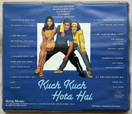 Kuch Kuch Hota Hai Hindi Film Songs Audio CD By Jatin Lalit