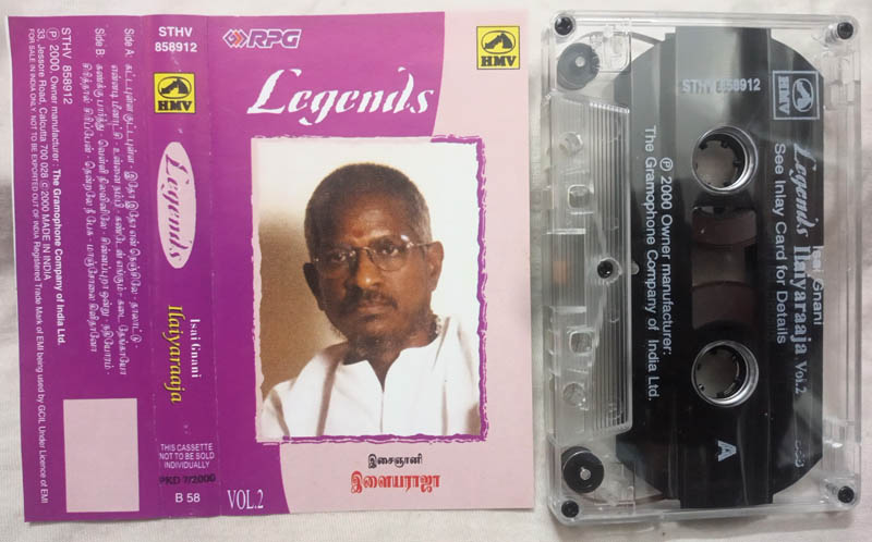Legends Isai Gnani Ilaiyaraaja Tamil Film Songs Audio Cassette