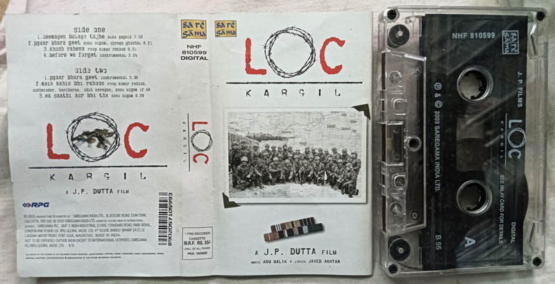 Loc Kargil Hindi Film Songs Audio cassette By Anu Malik