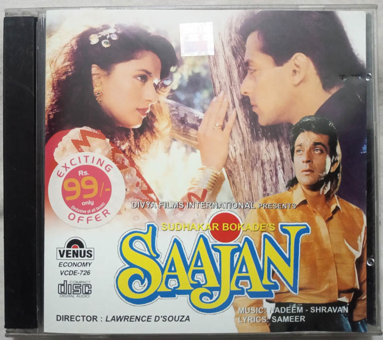 Saajan Hindi Film Songs Audio CD By Nadeem Shravan
