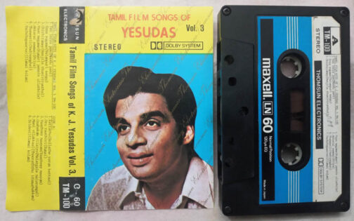 Tamil Film Songs of K.J.Yesudas Vol 3 Tamil Film Songs Audio Cassette