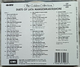 The Golden Collection Duets of Lata Mangeshkar Kishore Hindi Film Songs Audio Cd