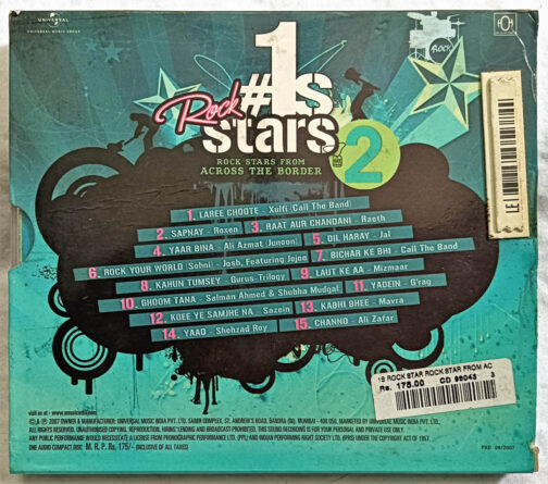 1s Rock stars from the across the Border Album Audio Cd