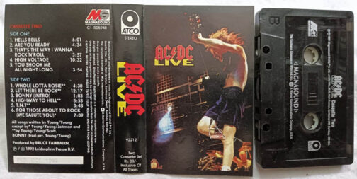 AC DC Live Album 1 & 2 Audio Cassette (1)