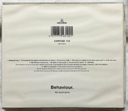 Behaviour Pet Shop Boys Album Audio cd