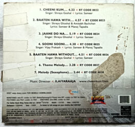 Cheeni Kum Hindi Film Songs Audio CD By Ilaiyaraaja
