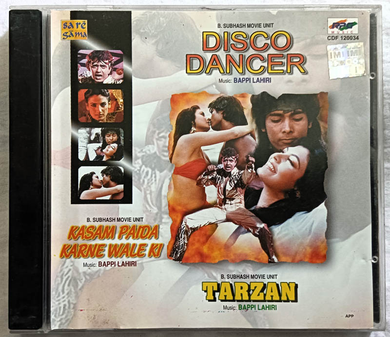Disco Dancer - Tarzan - Kasam Paida Karne wale ki Hindi Film Songs Audio CD By Bappi Lahiri